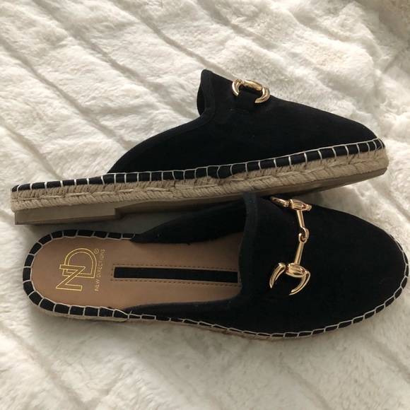 Black espadrille mule - Picture 1 of 3